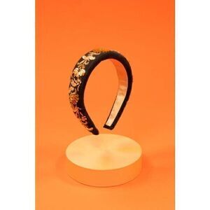 POWDER NWT Ladies Blue Padded Velvet Beaded Headband